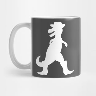 Cowboy T-Rex (white) Mug